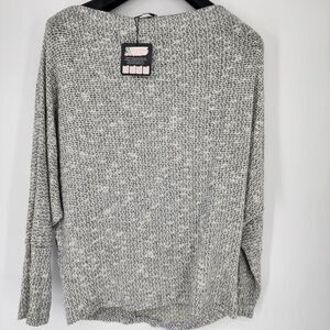 NEW White Birch Sweater Size‎ XL Heathered Gray Dolman Sleeve Boat Neck NWT